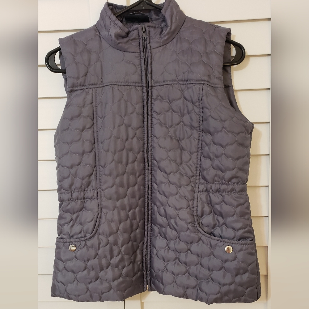 Baku Lighty Quilted Vest Silver Grey Size Petite MP